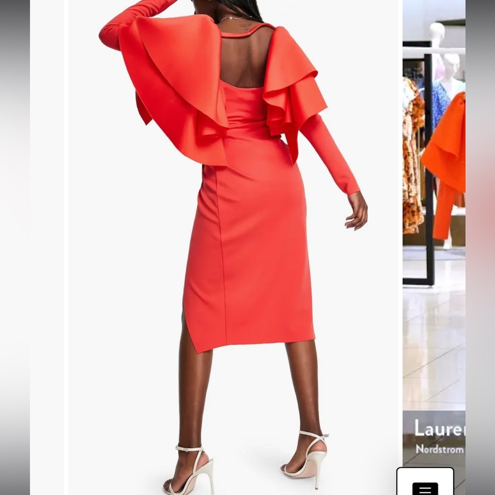 ASOS red dress - Picture 3 of 5